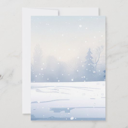 Snowman Book Club Kerstfeest Kaart (Achterkant)