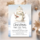 Snowman Book Club Kerstfeest Kaart