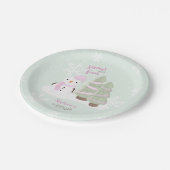 Snowman-Borden voor kerstpapier Papieren Bordje (Gekanteld)