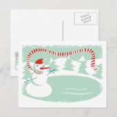 snowman briefkaart (Voorkant / Achterkant)