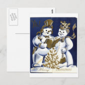 Snowman Briefkaart (Voorkant / Achterkant)