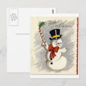Snowman Briefkaart (Voorkant / Achterkant)