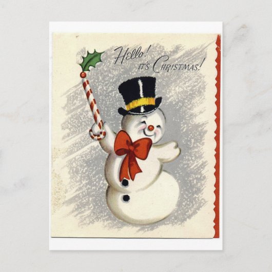 Snowman Briefkaart (Voorkant)