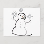 Snowman Briefkaart (Voorkant)