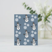 Snowman Briefkaart (Staand voorkant)