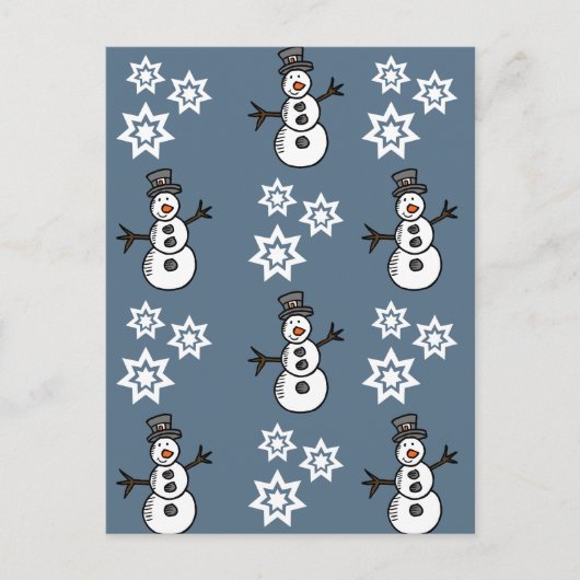 Snowman Briefkaart (Voorkant)