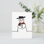Snowman Briefkaart (Staand voorkant)
