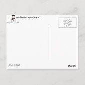 Snowman Briefkaart (Achterkant)