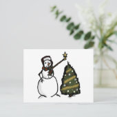 Snowman Briefkaart (Staand voorkant)