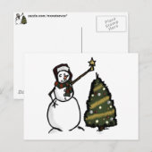 Snowman Briefkaart (Voorkant / Achterkant)