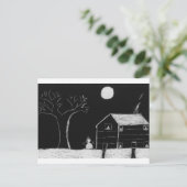 snowman briefkaart (Staand voorkant)