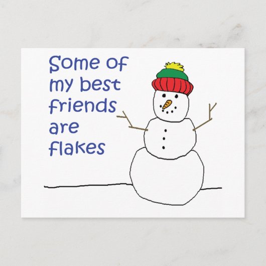 Snowman Briefkaart (Voorkant)