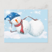 Snowman Briefkaart (Voorkant)