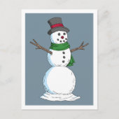Snowman Briefkaart (Voorkant)