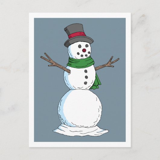 Snowman Briefkaart (Voorkant)