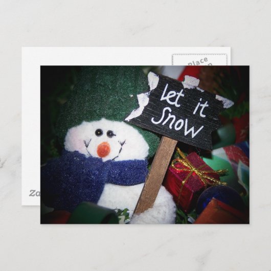 snowman briefkaart (Voorkant / Achterkant)