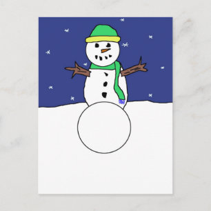 Snowman briefkaart