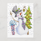 Snowman Briefkaart (Voorkant)
