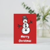 Snowman Briefkaart (Staand voorkant)