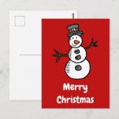 Snowman Briefkaart (Voorkant / Achterkant)