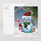 Snowman Briefkaart (Voorkant / Achterkant)