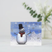 Snowman Briefkaart (Staand voorkant)