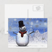 Snowman Briefkaart (Voorkant / Achterkant)