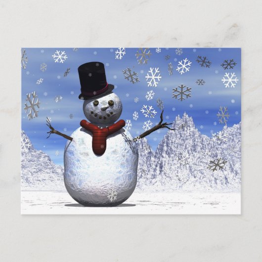 Snowman Briefkaart (Voorkant)
