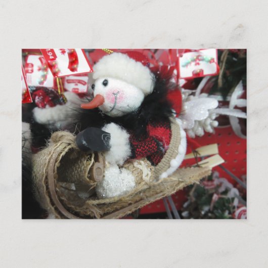 Snowman Briefkaart (Voorkant)