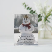 Snowman Briefkaart (Staand voorkant)