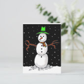Snowman Briefkaart (Staand voorkant)