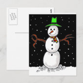 Snowman Briefkaart (Voorkant / Achterkant)