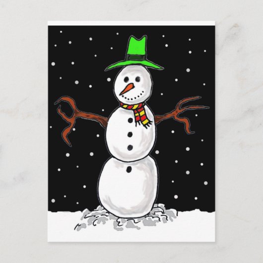 Snowman Briefkaart (Voorkant)