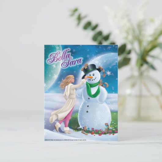 Snowman Briefkaart (Staand voorkant)