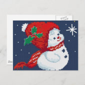 Snowman Briefkaart (Voorkant / Achterkant)