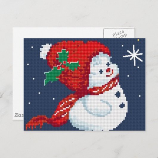 Snowman Briefkaart (Voorkant / Achterkant)