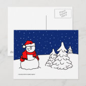 Snowman Briefkaart (Voorkant / Achterkant)