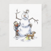 Snowman Briefkaart (Voorkant)