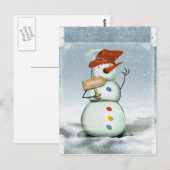 Snowman Briefkaart (Voorkant / Achterkant)