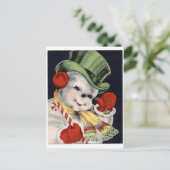 Snowman Briefkaart (Staand voorkant)