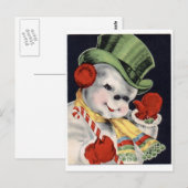 Snowman Briefkaart (Voorkant / Achterkant)