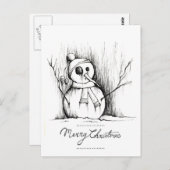 snowman briefkaart (Voorkant / Achterkant)