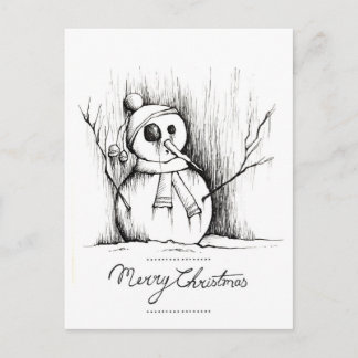 snowman briefkaart