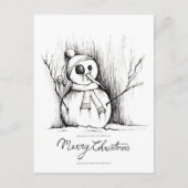 snowman briefkaart (Voorkant)