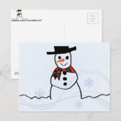 Snowman Briefkaart (Voorkant / Achterkant)
