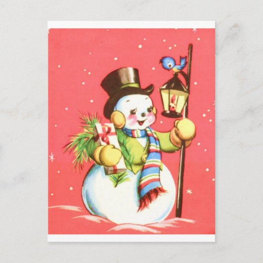 Snowman Briefkaart (Voorkant)