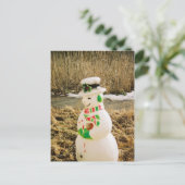 Snowman Briefkaart (Staand voorkant)
