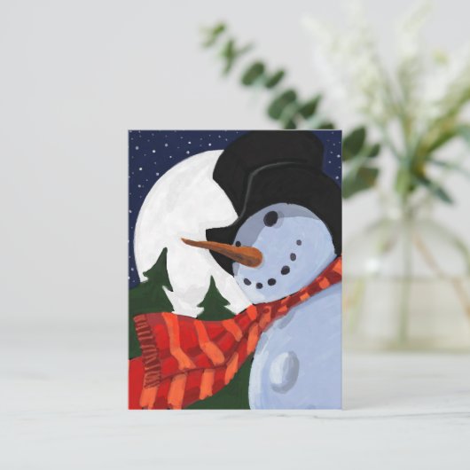 SNOWMAN BRIEFKAART (Staand voorkant)