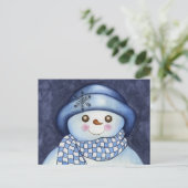 Snowman Briefkaart (Staand voorkant)