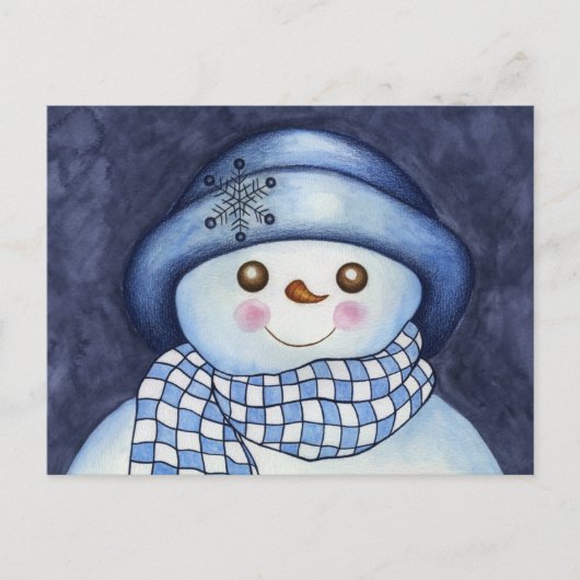 Snowman Briefkaart (Voorkant)